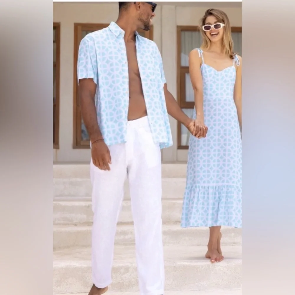 NWT Kenny Flowers “The Casa Blanca White Linen Vacation Pants” - Picture 5 of 13